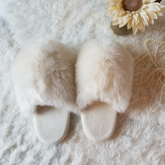 huge fluffy slippers